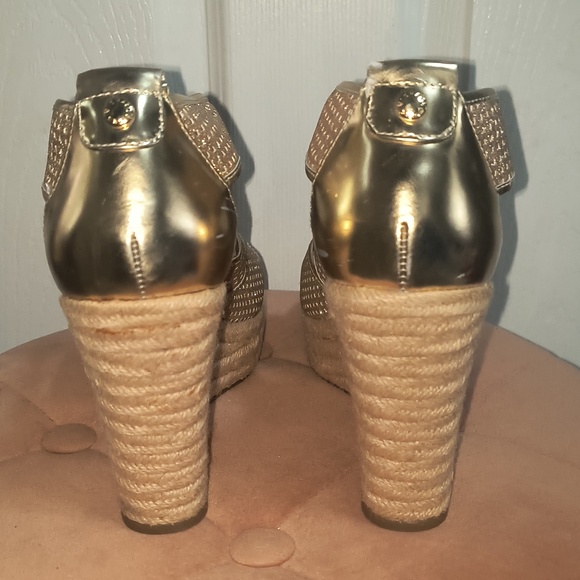 Michael Kors Damita Wedge Sandals Size 8 - Picture 5 of 8